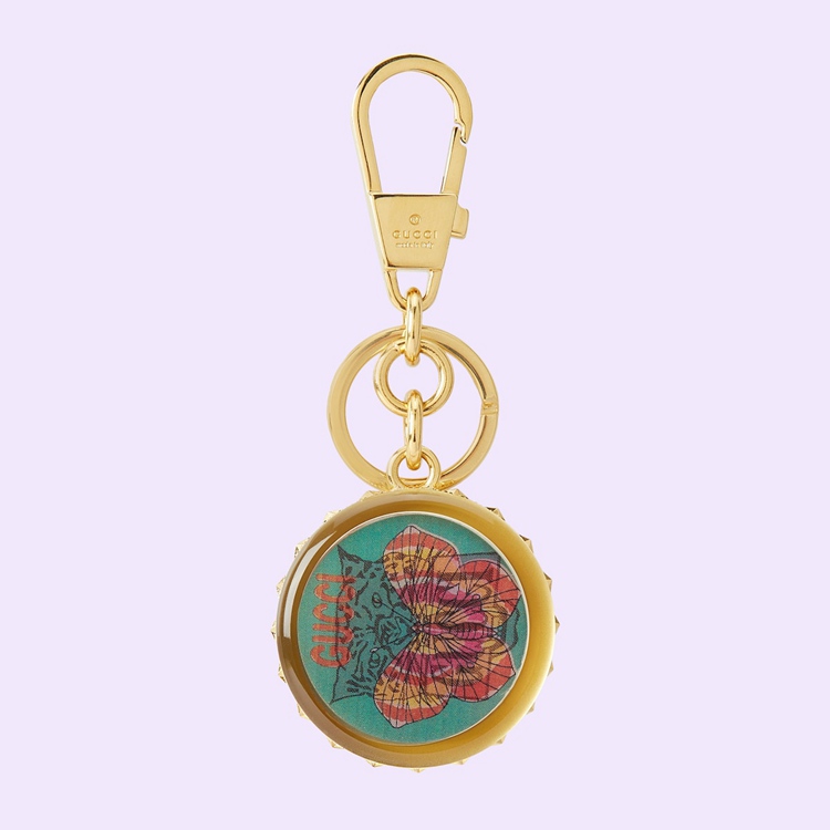728225.9AABL.8767.001.100.0000.Light Gucci tiger keychain